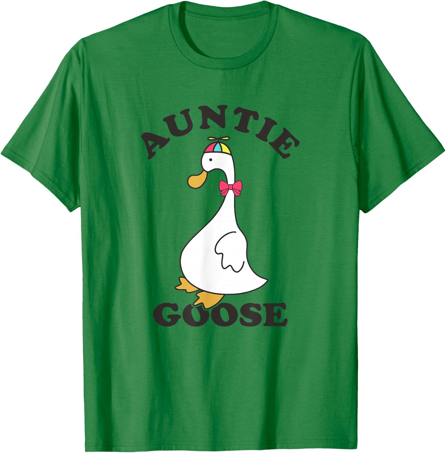 Auntie Goose Funny Silly Goose Aunt T-Shirt - T-Shirt | Irish Green