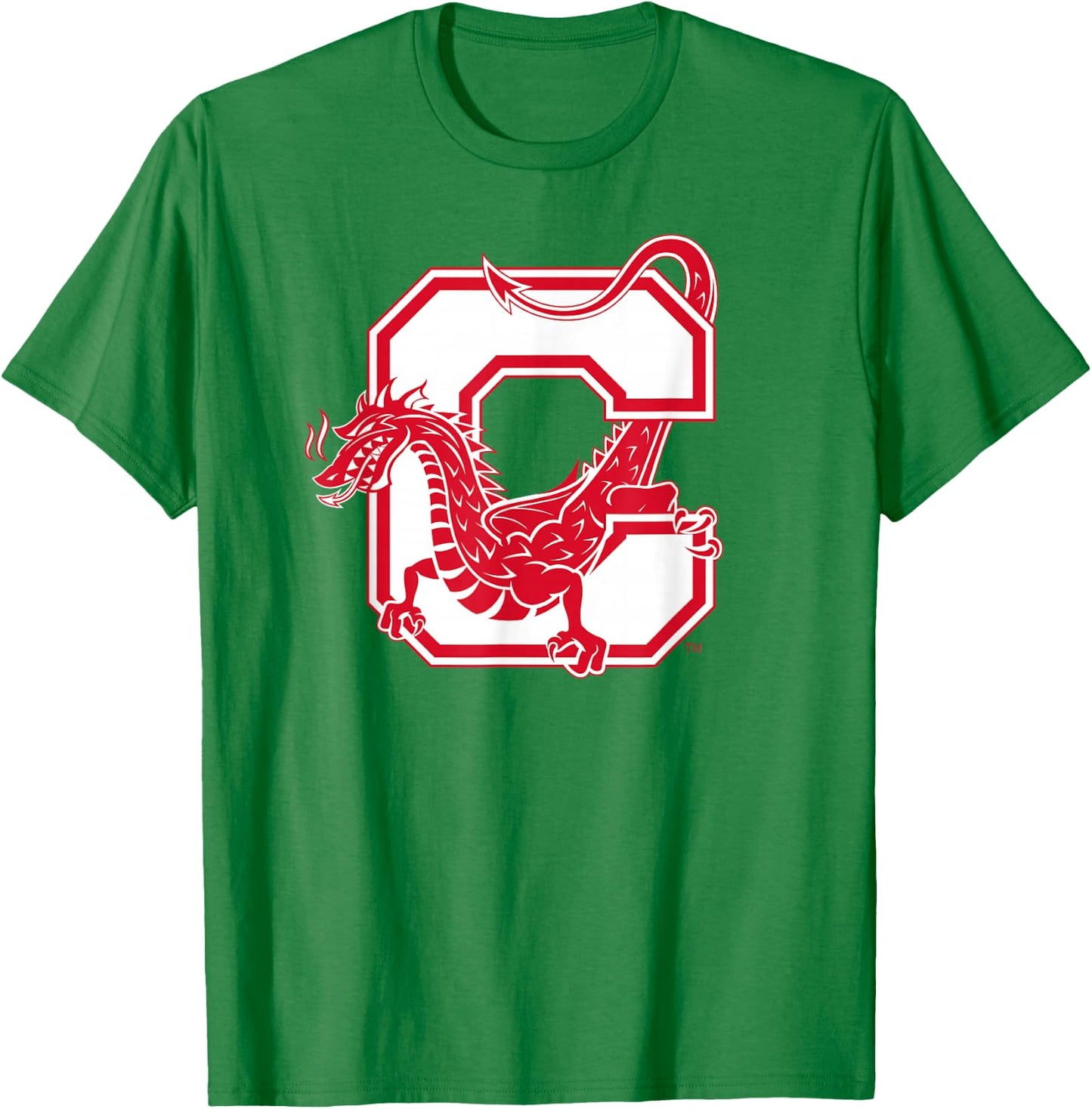 SUNY Cortland Red Dragons C Mark T-Shirt - T-Shirt | Irish Green