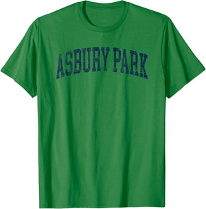 Vintage Asbury Park New Jersey Souvenir Boys Girls T-Shirt - T-Shirt | Irish Green