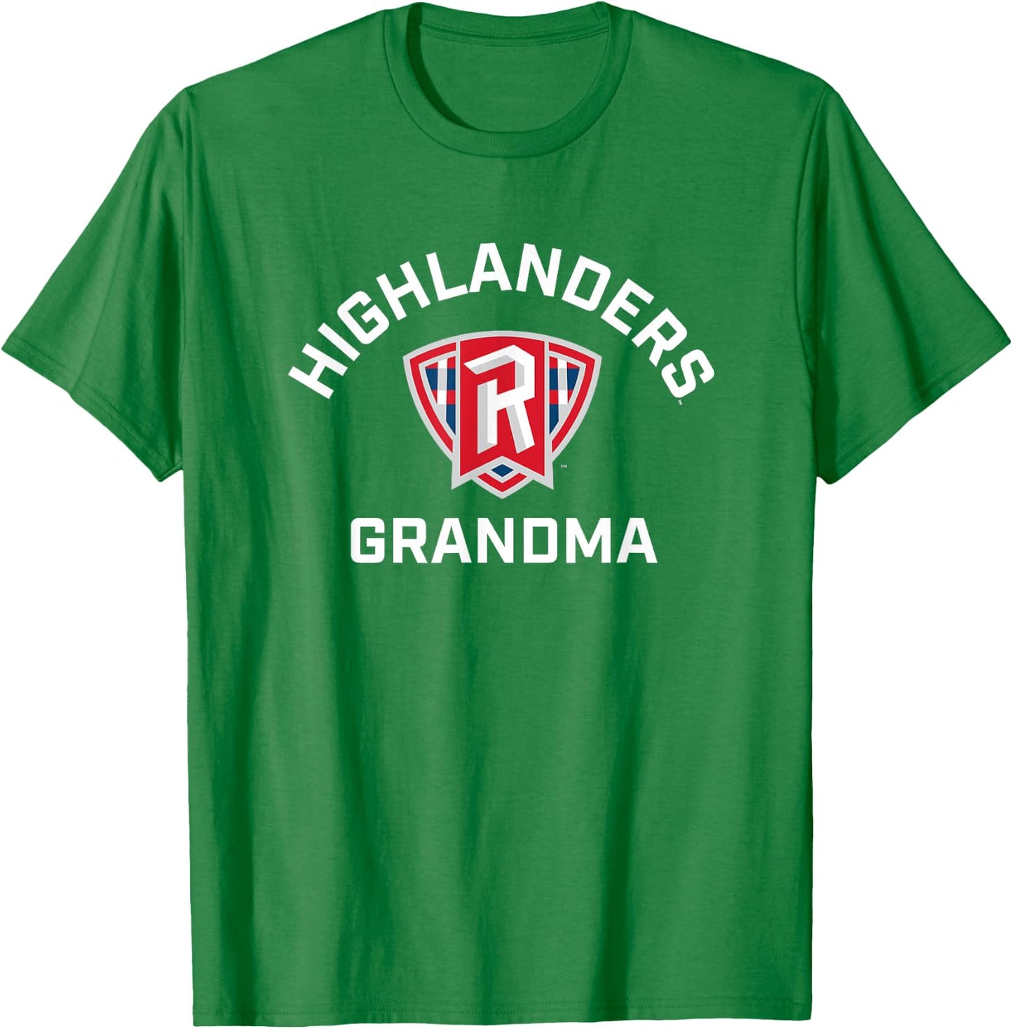 Radford University Highlanders Arched Grandma T-Shirt - T-Shirt | Irish Green