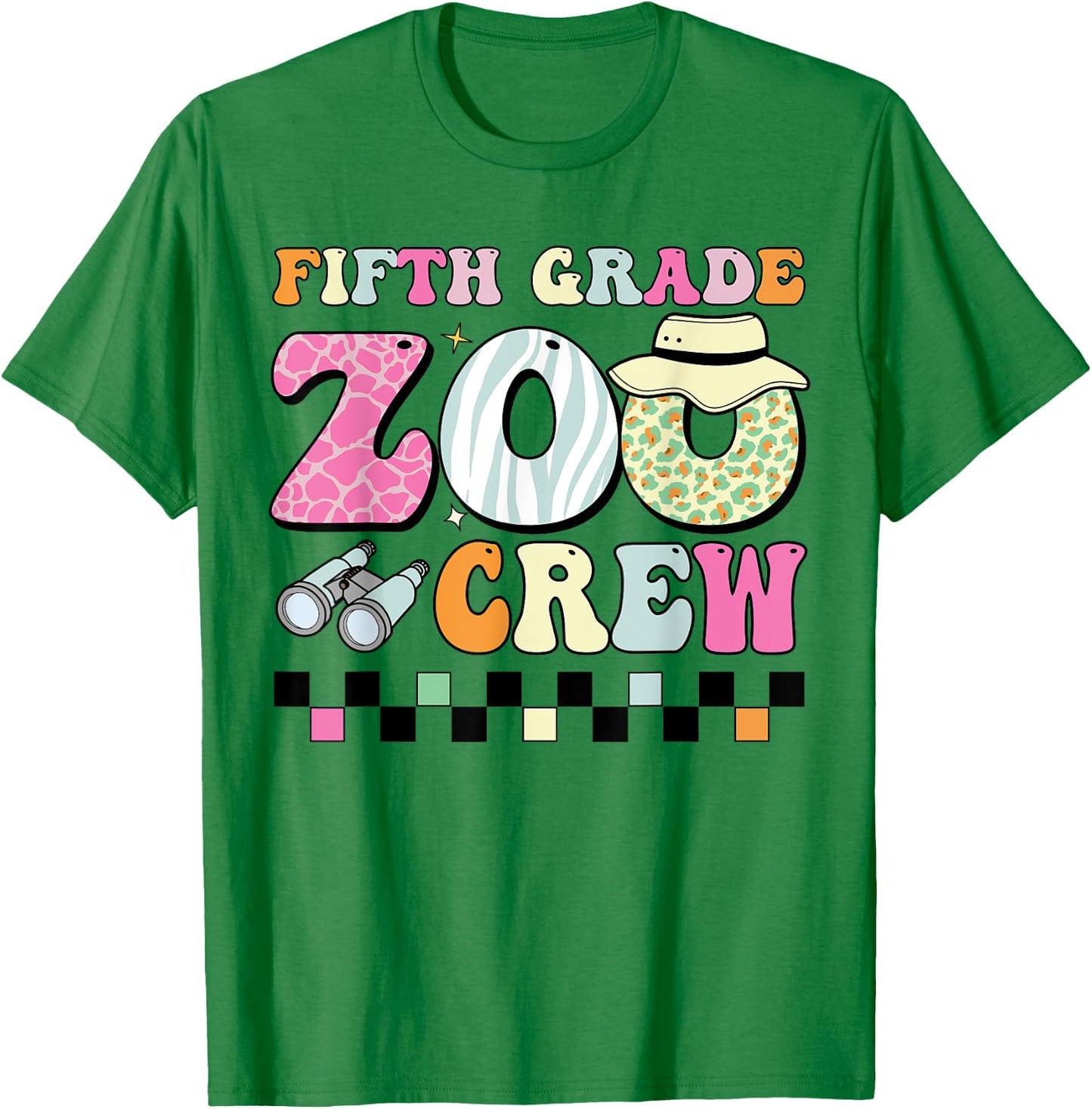 Field Zoo Trip Shirt For Teacher, Fifth Grade Crew Women Kids T-Shirt - T-Shirt | Irish Green