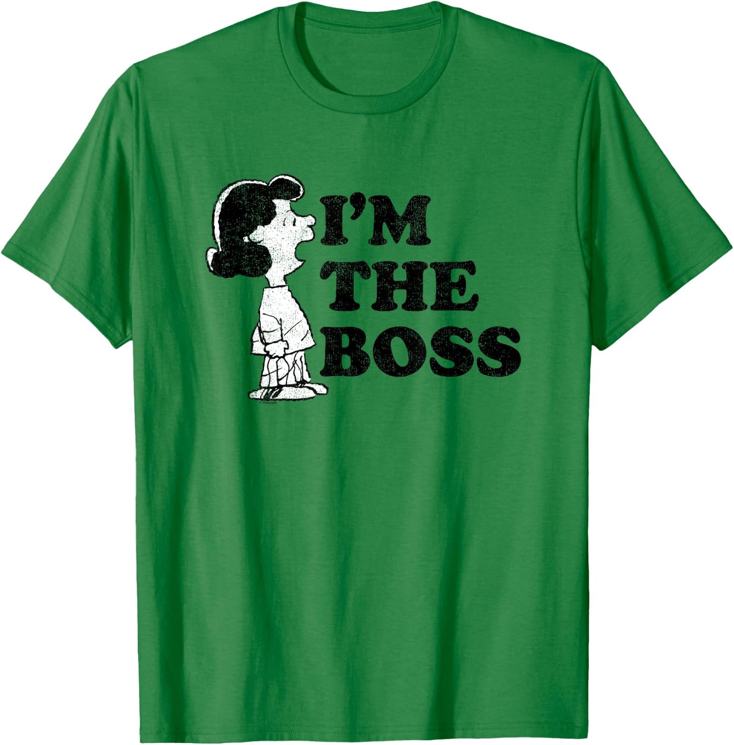 Peanuts - I'm The Boss Lucy T-Shirt - T-Shirt | Irish Green