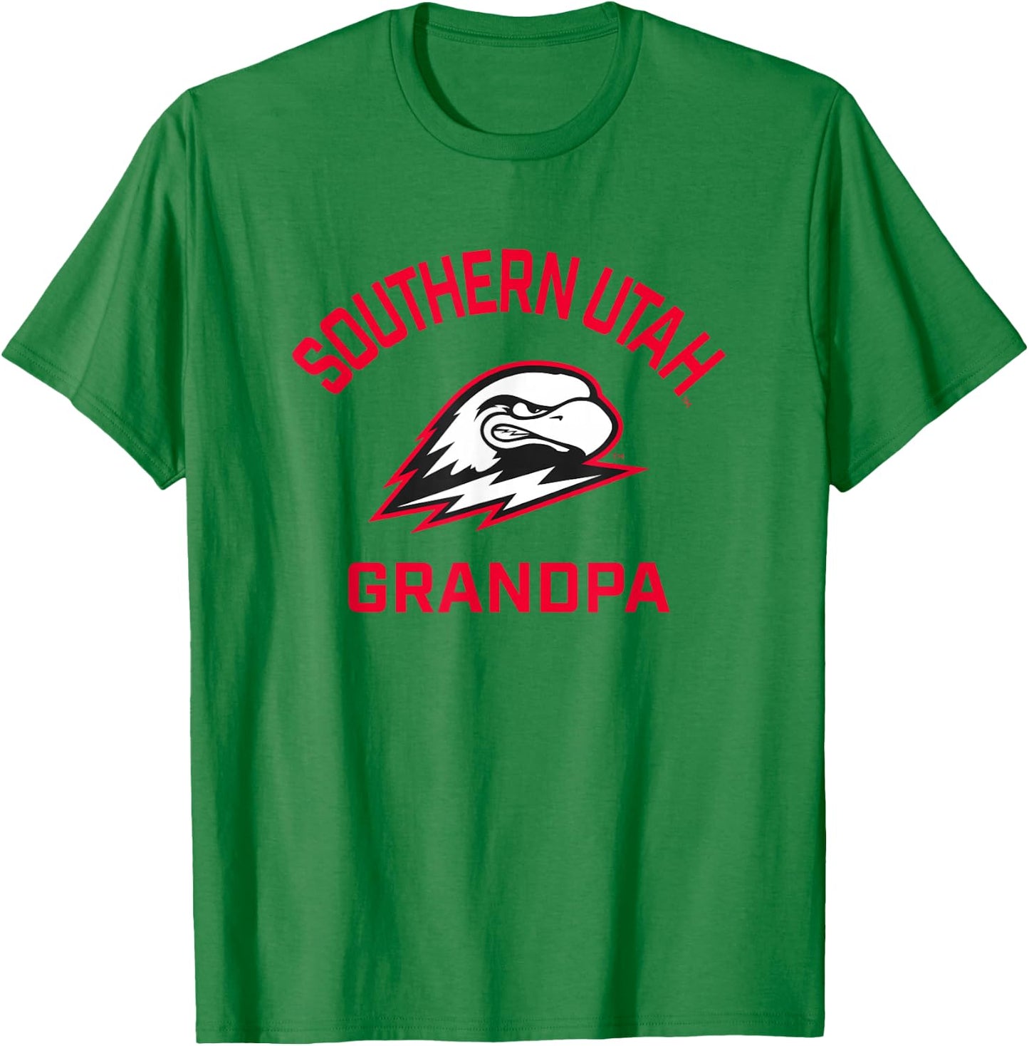 Southern Utah University Thunderbirds Arched Grandpa T-Shirt - T-Shirt | Irish Green