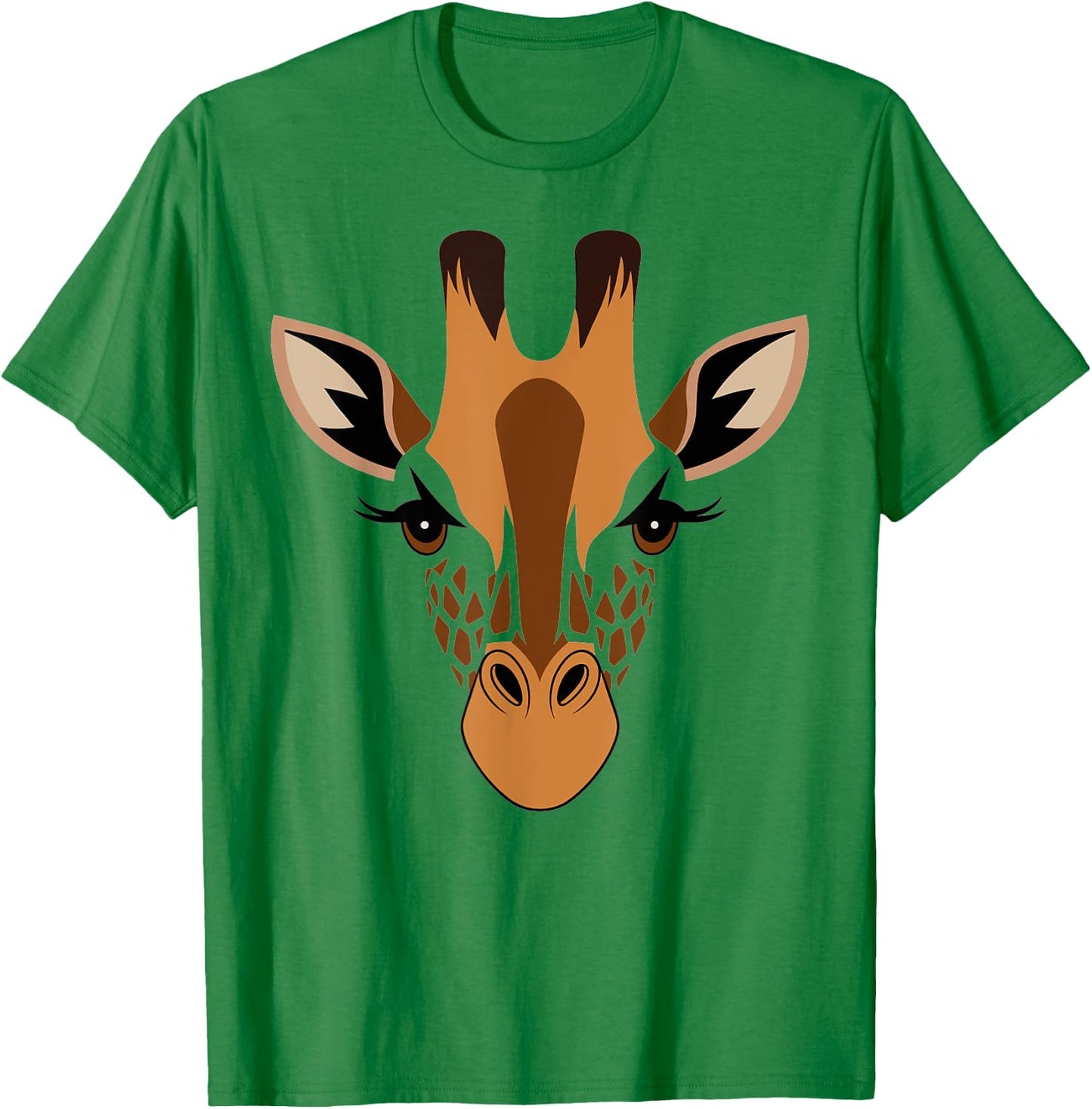 Halloween Giraffe Face Costume Kids Cute Themed T-Shirt - T-Shirt | Irish Green