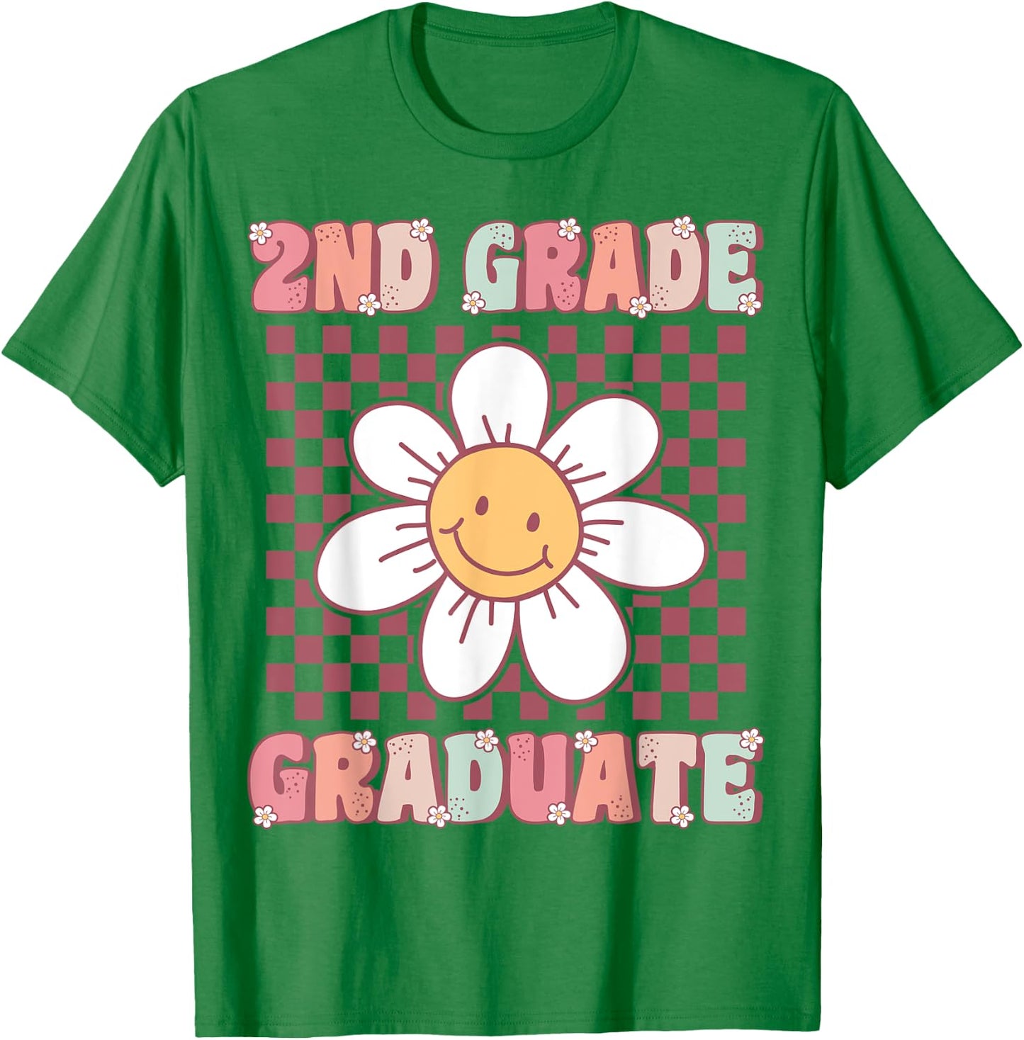 2nd Grade Graduation Cute Groovy Last Day of Second Grade T-Shirt - T-Shirt | Irish Green