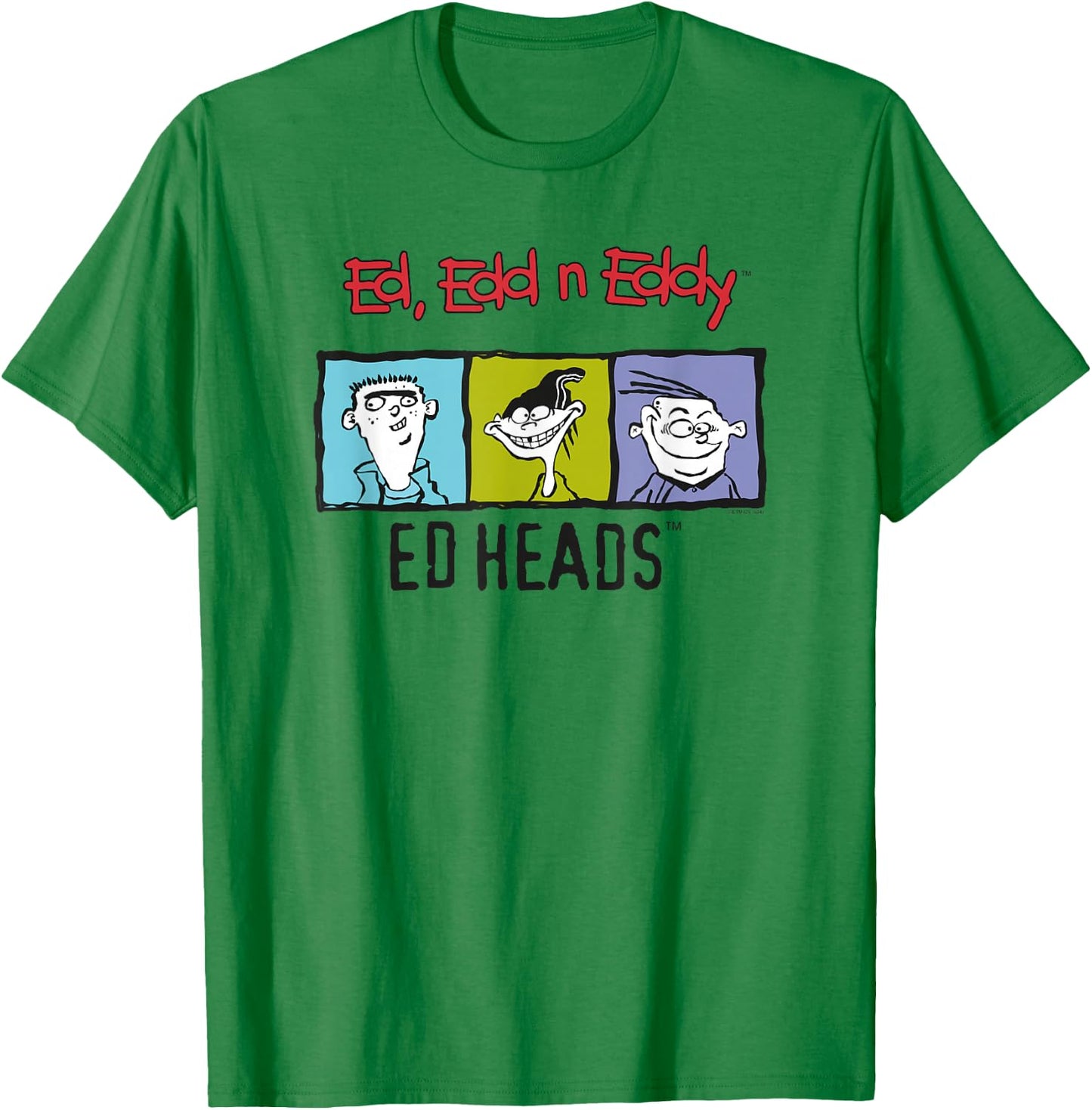 Ed, Edd n Eddy Heads Colorful Frame T-Shirt - T-Shirt | Irish Green