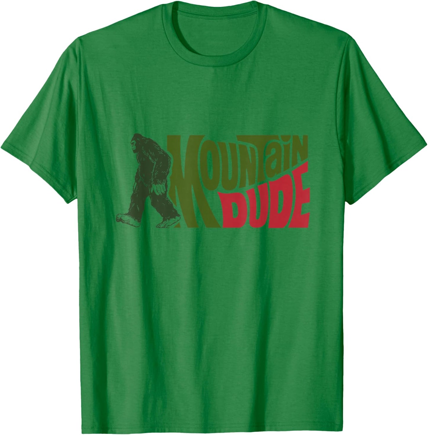 Mountain Dude Funny Bigfoot Sasquatch Hiking Gift T-Shirt - T-Shirt | Irish Green