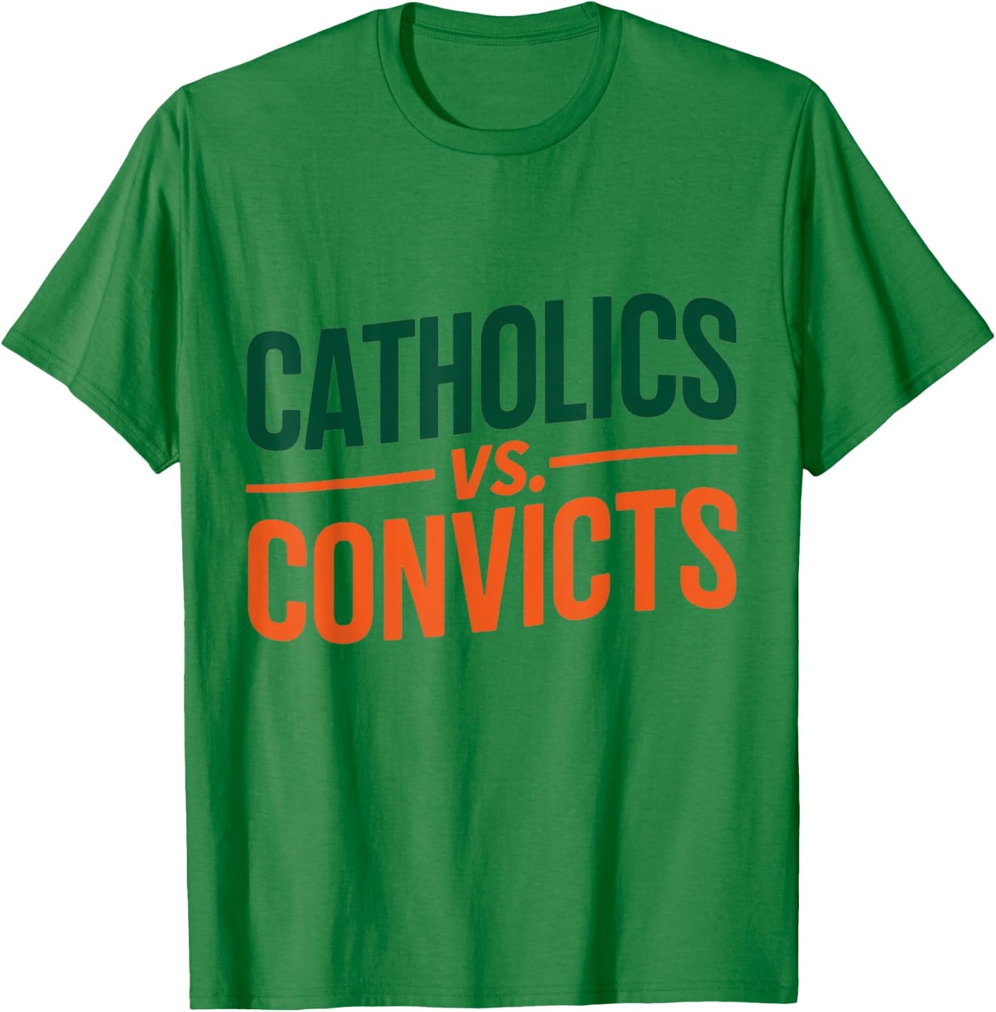Classic Catholics vs Convicts 1988 T-Shirt - T-Shirt | Irish Green