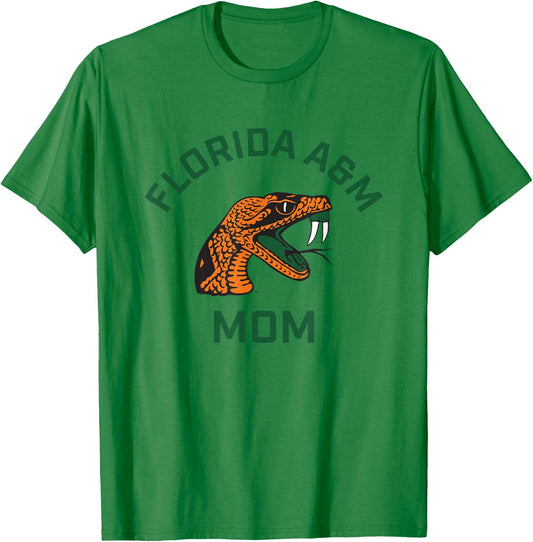 Florida A&M University FAMU Rattlers Arched Mom T-Shirt - T-Shirt | Irish Green