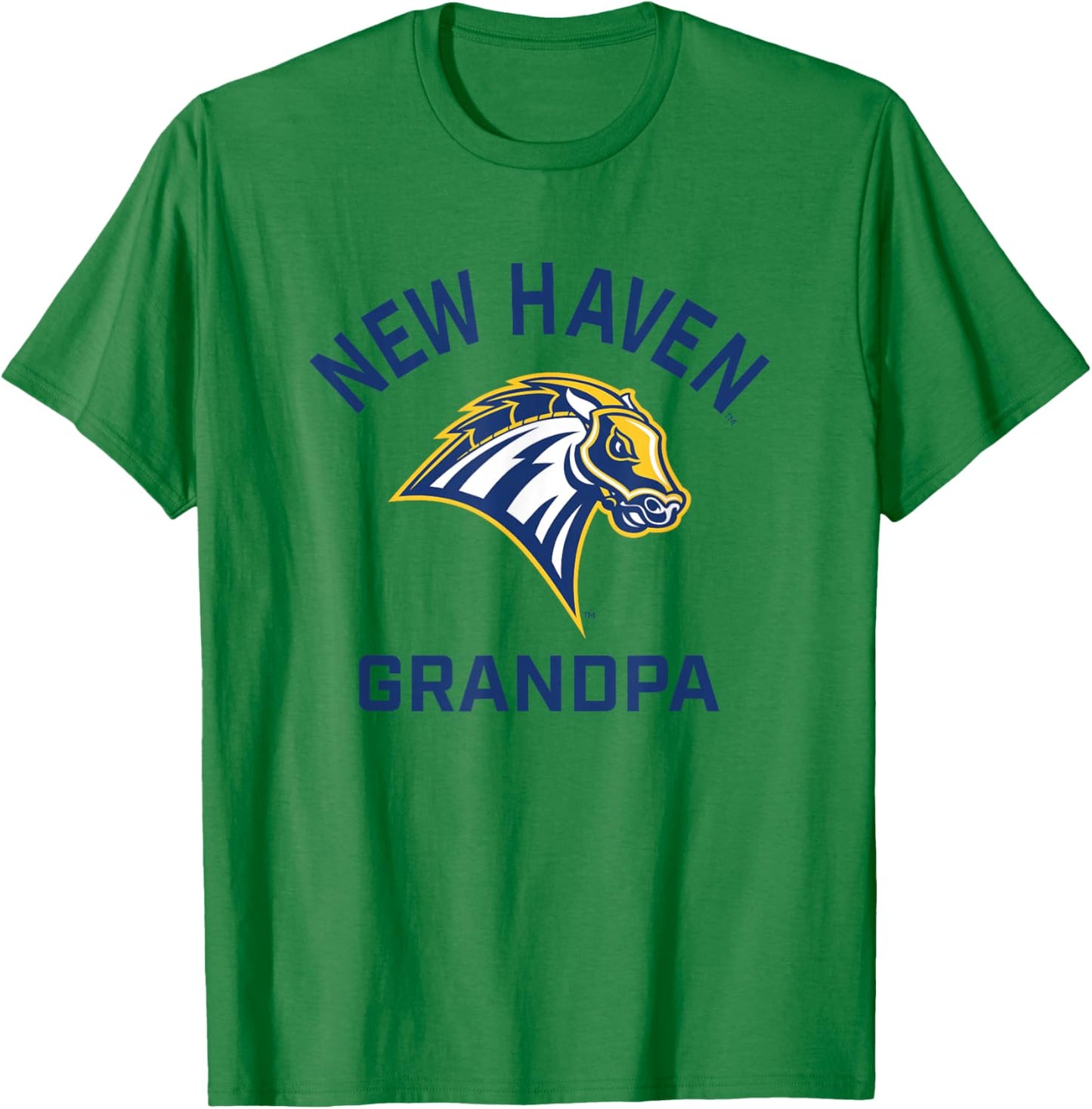 University of New Haven UNH Chargers Arched Grandpa T-Shirt - T-Shirt | Irish Green