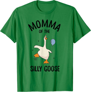 Momma Of The Silly Goose First Birthday Family Matching T-Shirt - T-Shirt | Irish Green