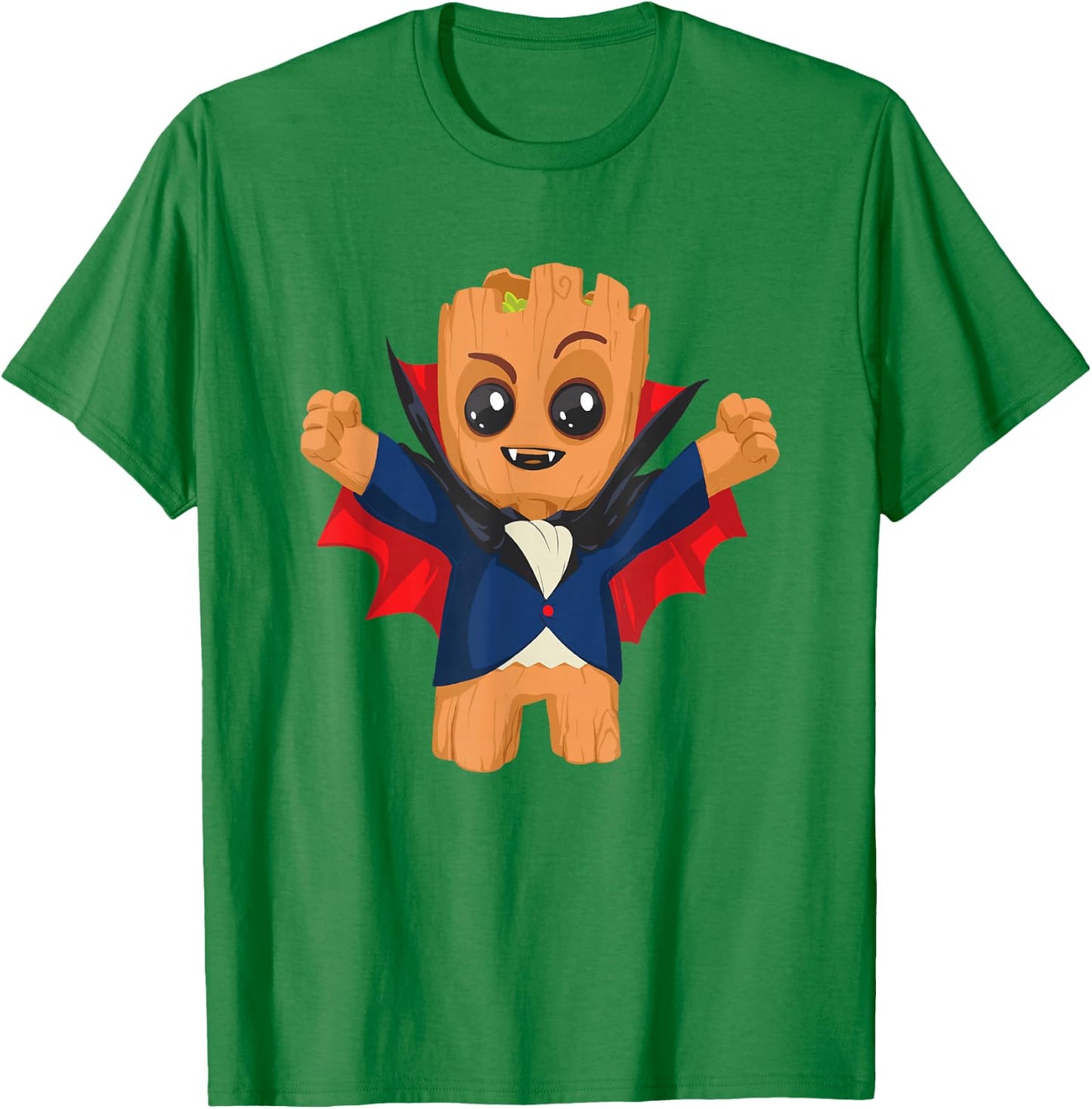 Marvel Classic Halloween Baby Groot Cute Vampire Costume T-Shirt - T-Shirt | Irish Green
