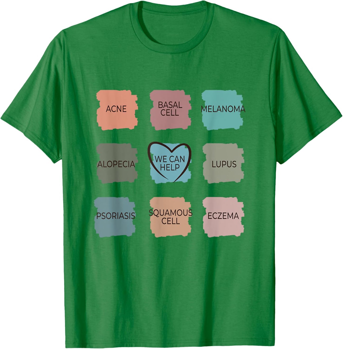 Dermatology Nurse - We Can Help Derm Dermatologist T-Shirt - T-Shirt | Irish Green