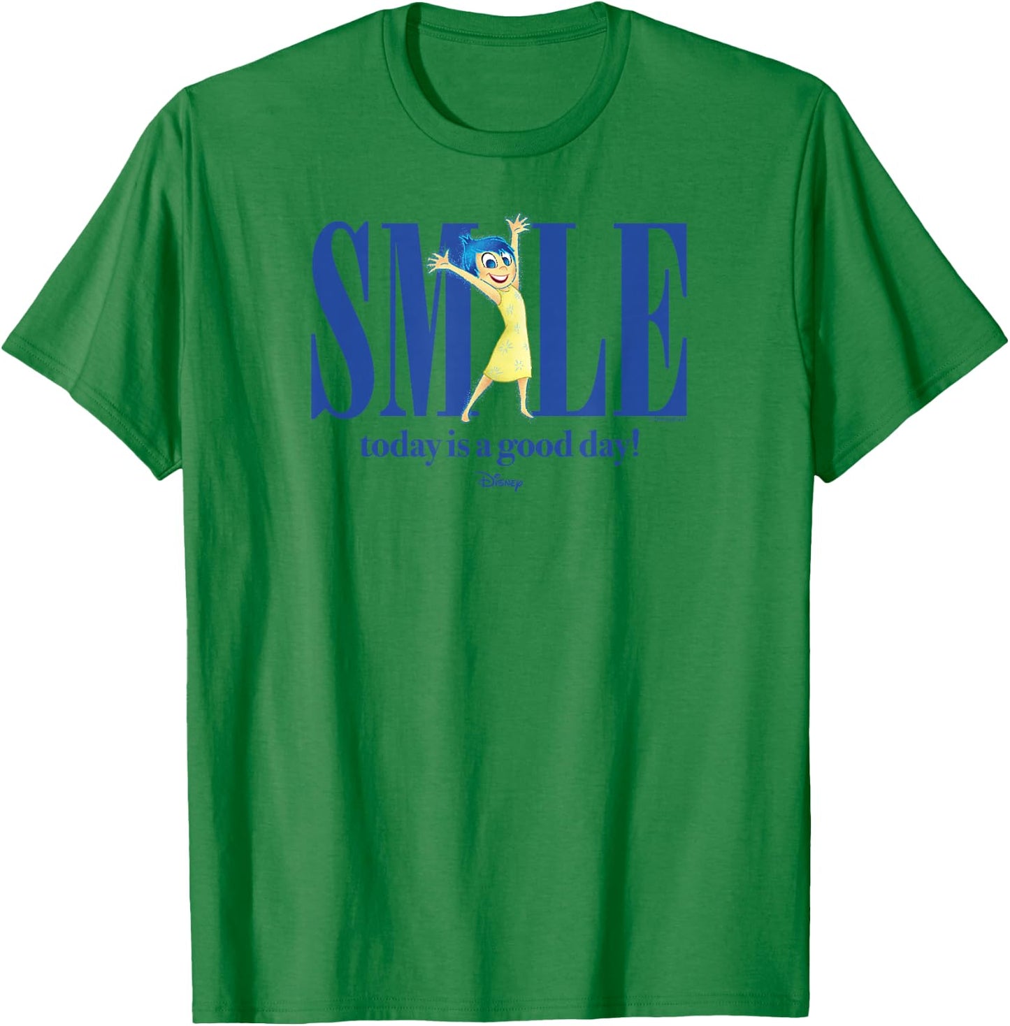 Inside Out 2 - Joy Movie Character Smile Today is A Good Day T-Shirt - T-Shirt | Irish Green