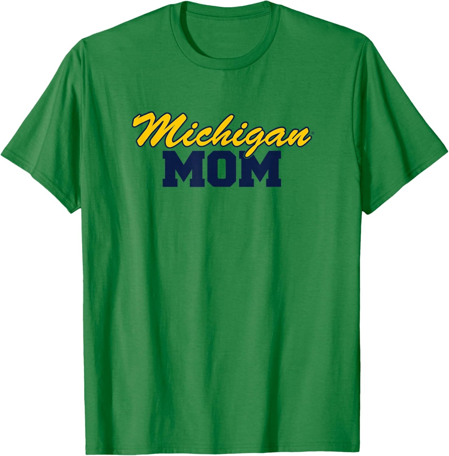 University of Michigan Wolverines U of M Mom T-Shirt - T-Shirt | Irish Green