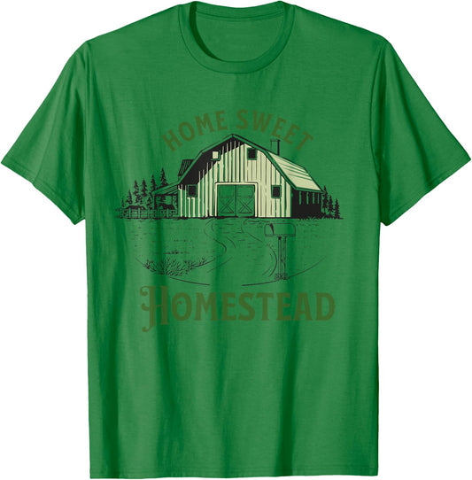 Home Sweet Homestead for homesteader backyard farmer gift T-Shirt - T-Shirt | Irish Green