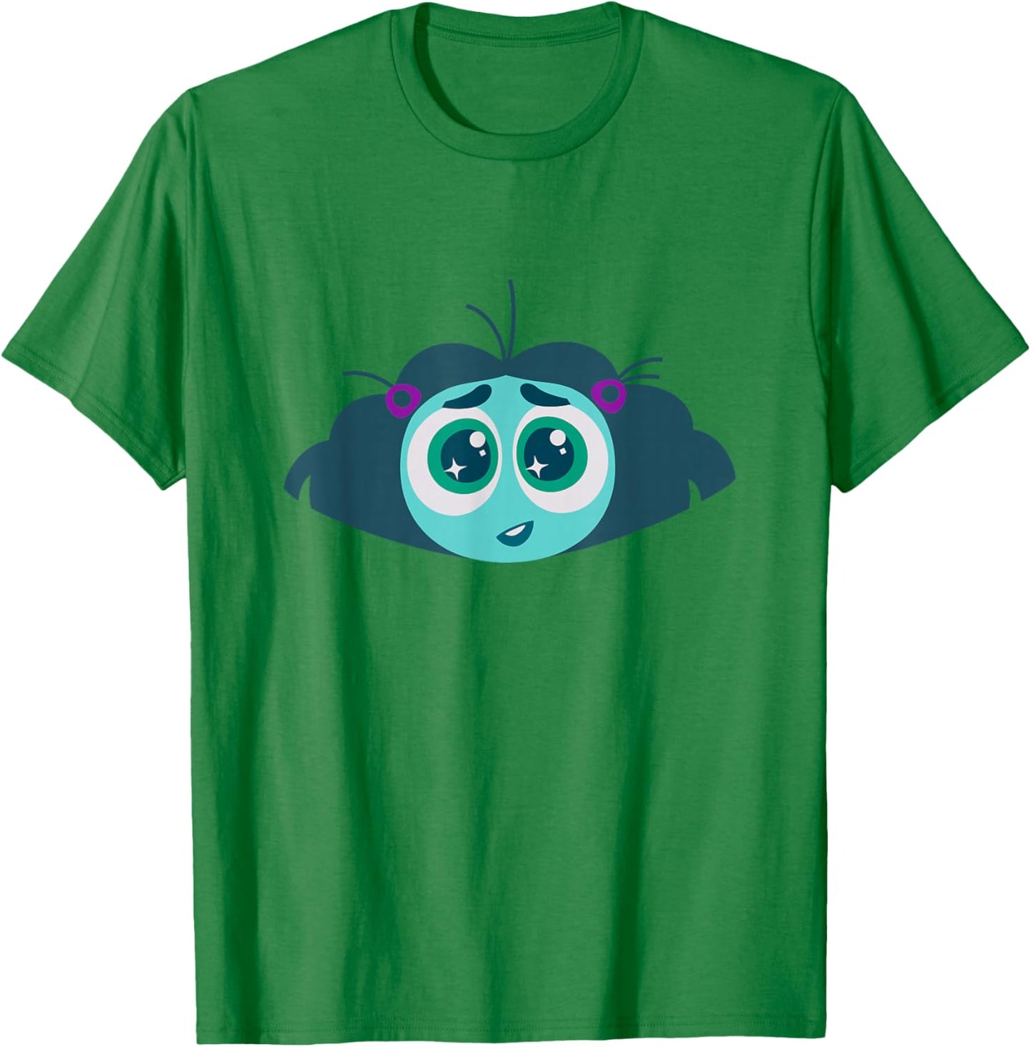 Disney Pixar Inside Out 2 Envy Big Head Logo T-Shirt - T-Shirt | Irish Green