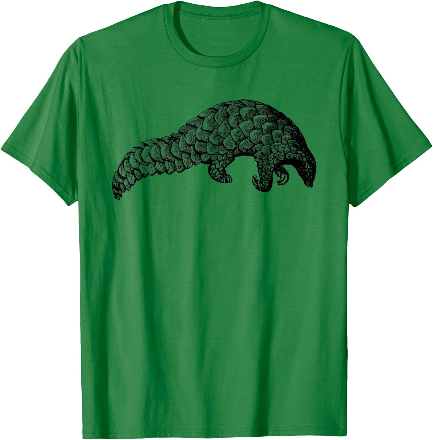 Cute Pangolin Vintage Animal Print T-Shirt - T-Shirt | Irish Green