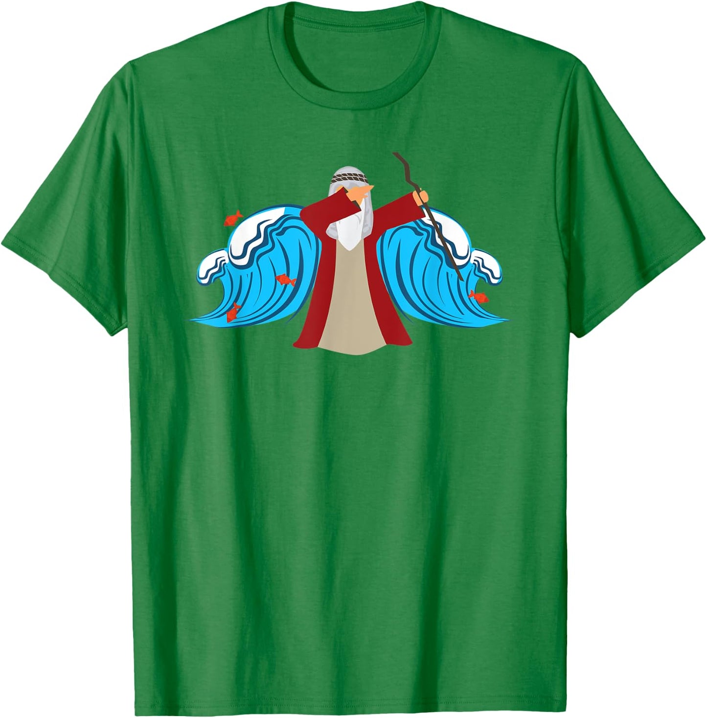 Dabbing Moses Dancing Dab Kids Adults T-Shirt - T-Shirt | Irish Green