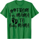 From Fur Mama To Baby Mama Pregnant Announcement T-Shirt - T-Shirt | Irish Green