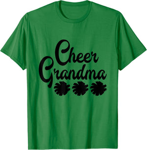 Cheer Grandma Cheerleading Grandmother Cheerleader T-Shirt - T-Shirt | Irish Green