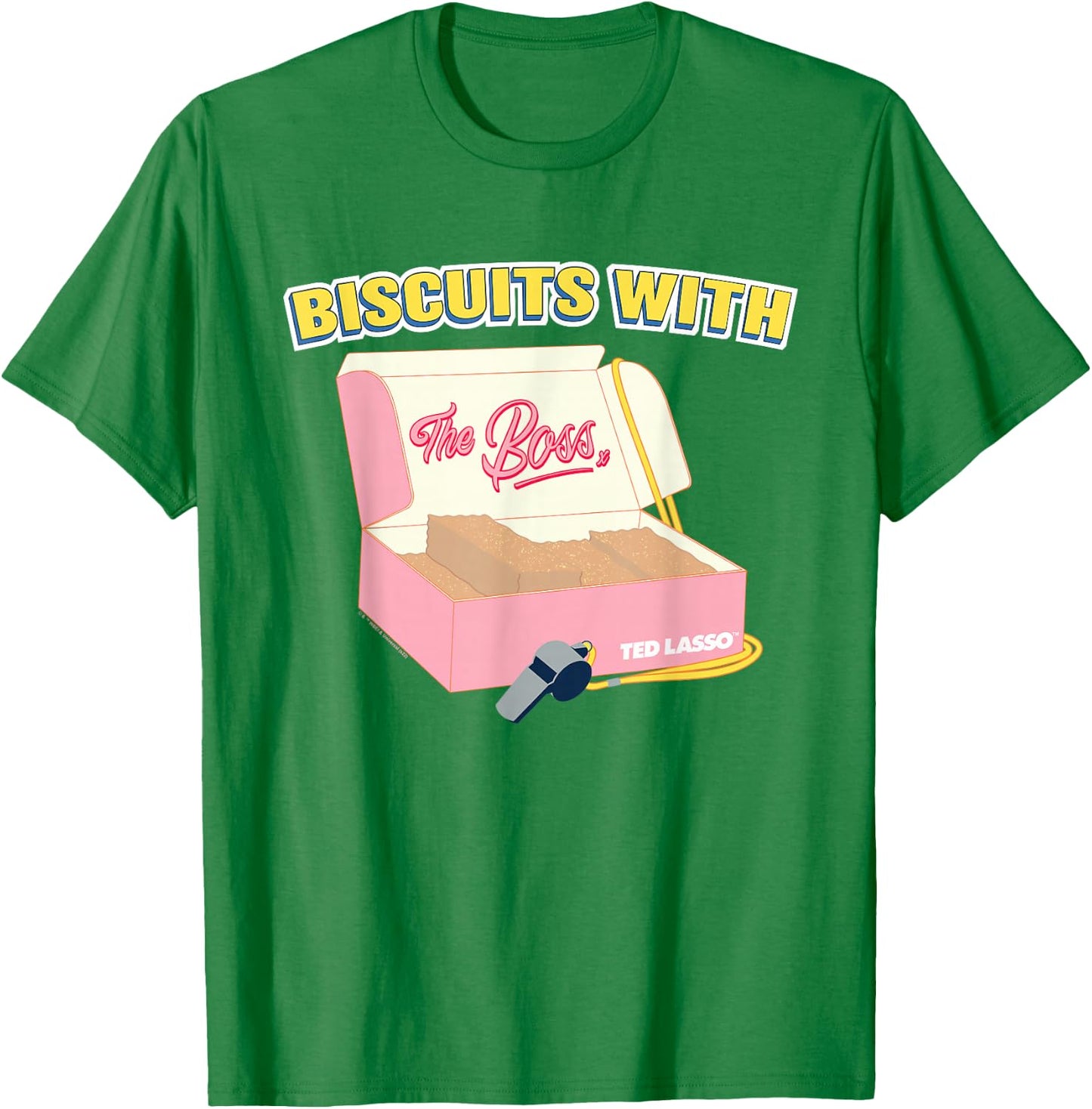 Ted Lasso Biscuits with The Boss T-Shirt - T-Shirt | Irish Green