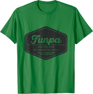 Funpa Funny Definition T Shirt Only Cooler Grandpa Birthday T-Shirt - T-Shirt | Irish Green