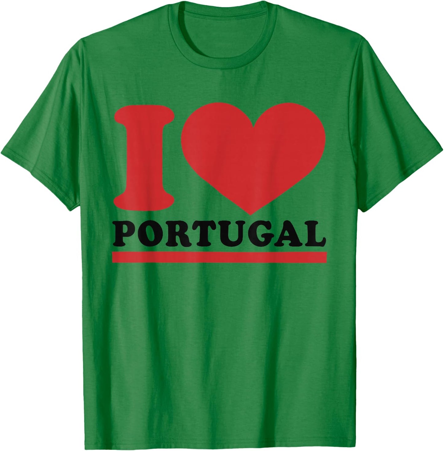 Portugal Heart - I Love Portugal T-Shirt - T-Shirt | Irish Green