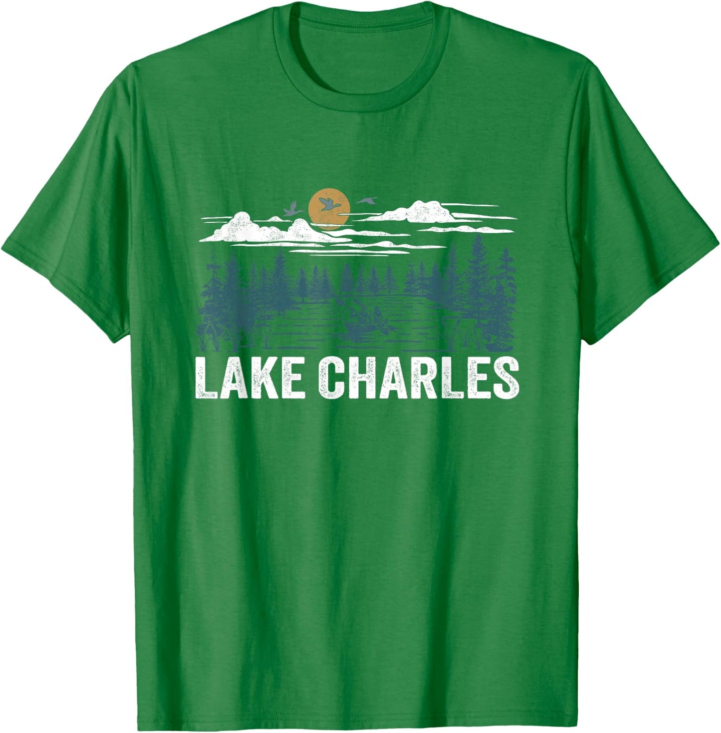 Lake Charles Louisiana T-Shirt - T-Shirt | Irish Green