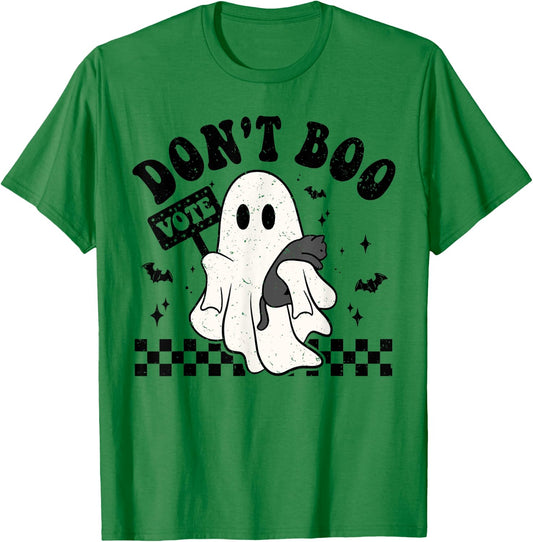 Don't Boo Vote Halloween Political T-Shirt - T-Shirt | Irish Green