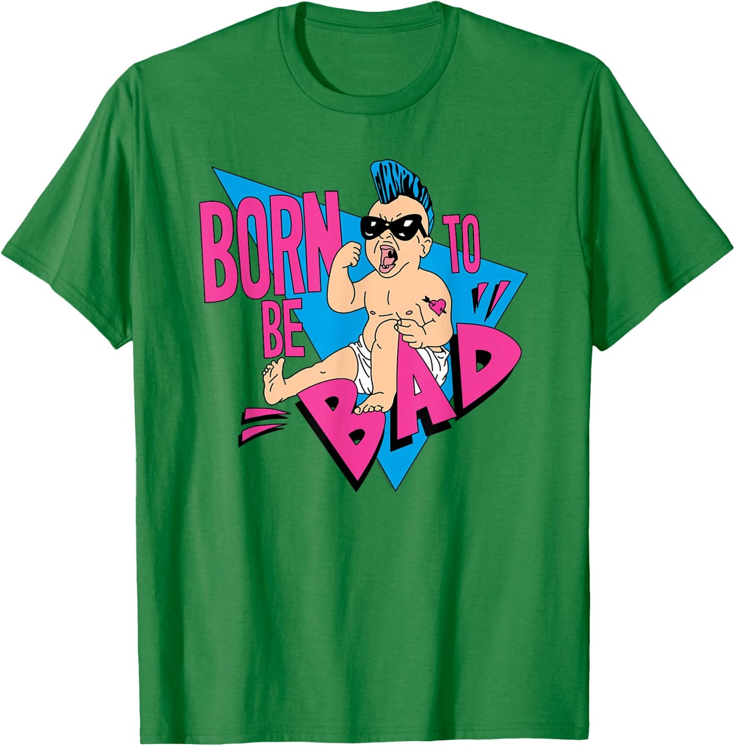 Ripple Junction Born to be Bad Mohawk Baby T-Shirt - T-Shirt | Irish Green