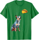 Blue Heeler Staring At Tacos, Funny Blue Heeler T-Shirt - T-Shirt | Irish Green
