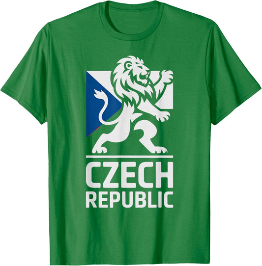 Classic Cheer Czechia Czech Republic Country Slogan T-Shirt - T-Shirt | Irish Green