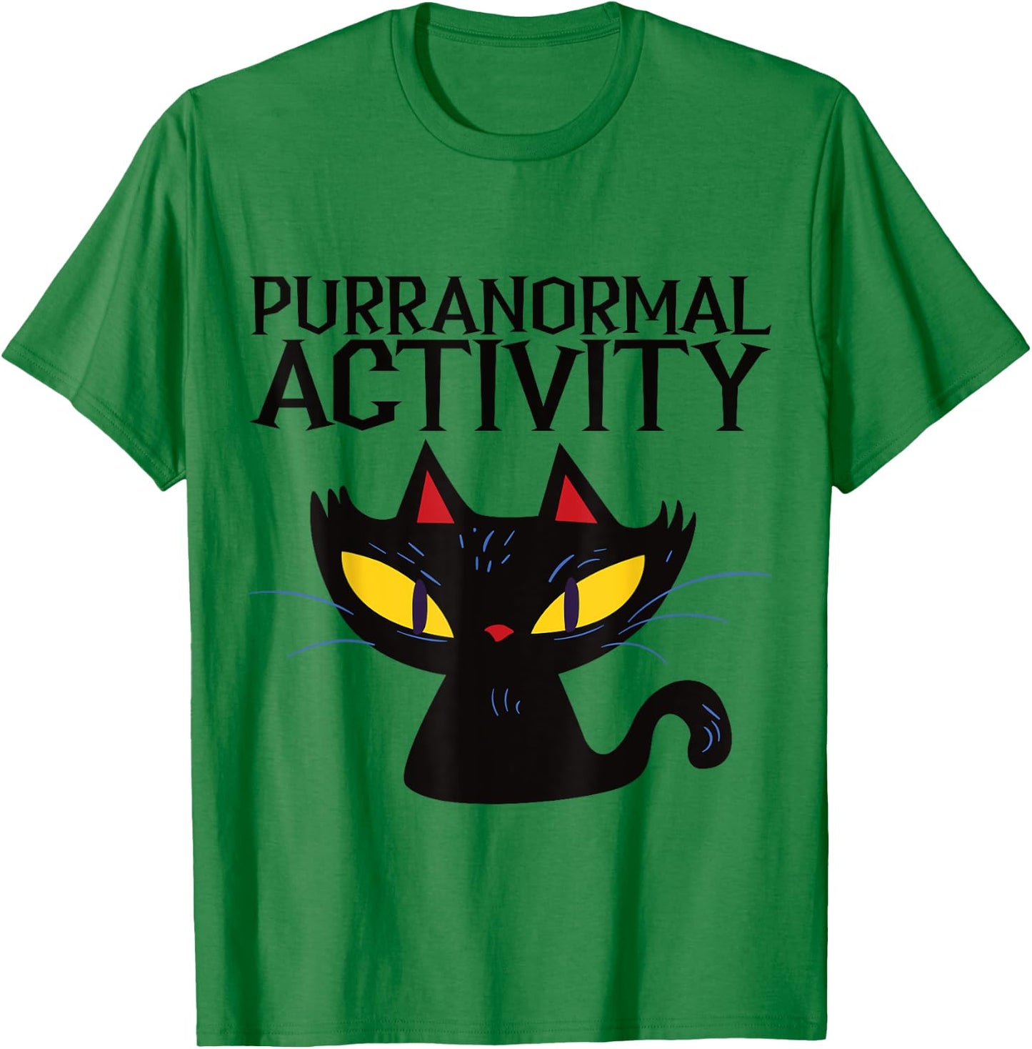 Purranormal Activity Halloween Design T-Shirt - T-Shirt | Irish Green