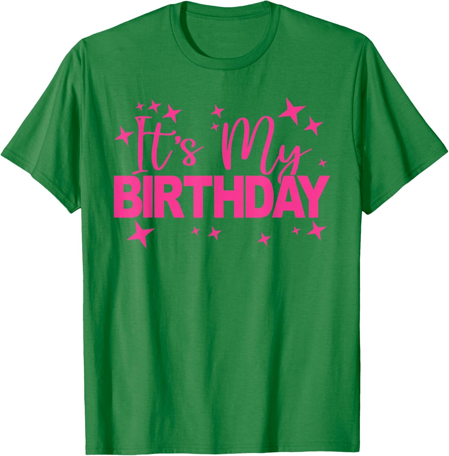 It's My Birthday Party Women and Girls, Cute Pink Birthday T-Shirt - T-Shirt | Irish Green