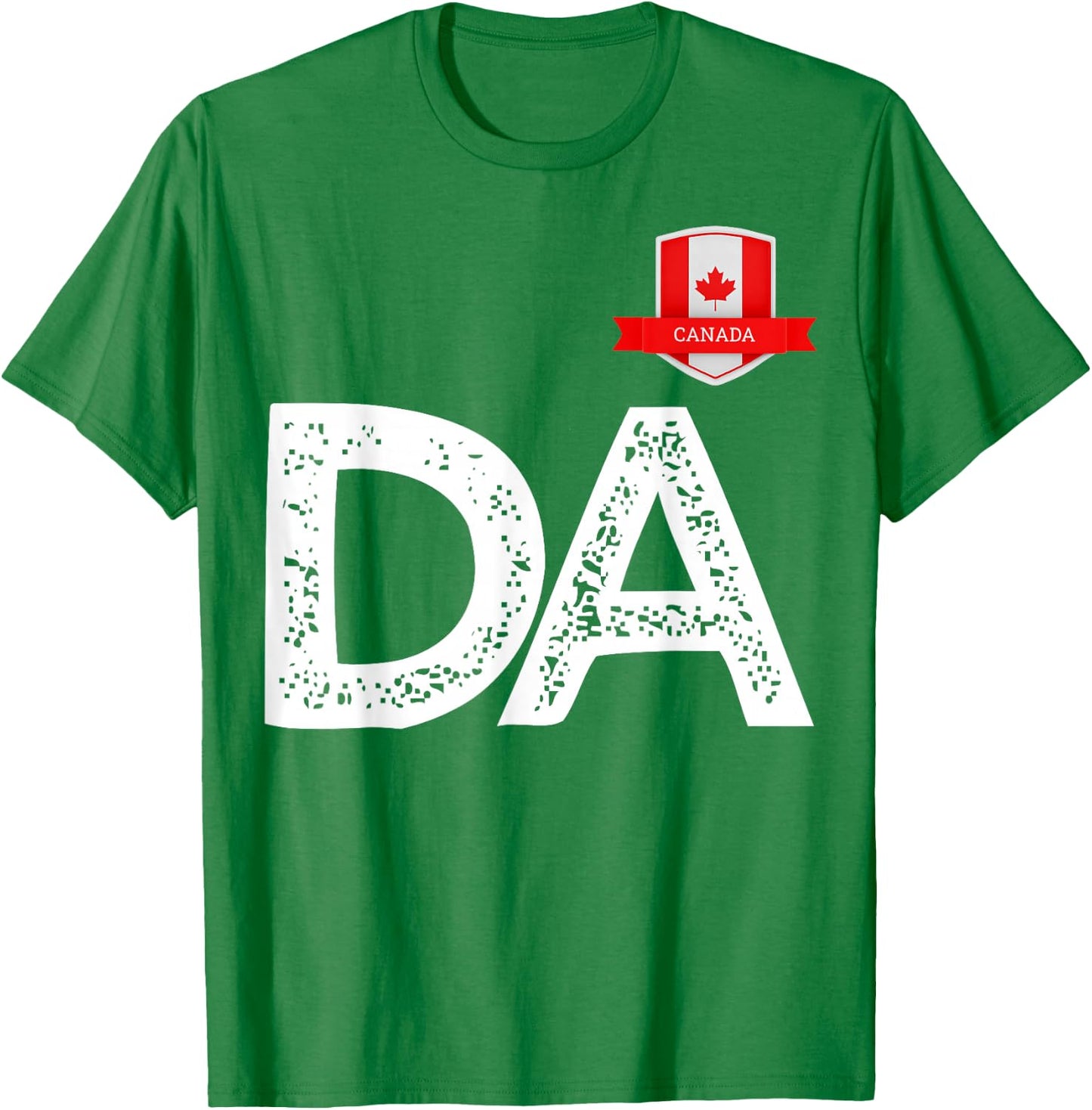 Canada Human-Flag D and Letter A Canadian T-Shirt - T-Shirt | Irish Green