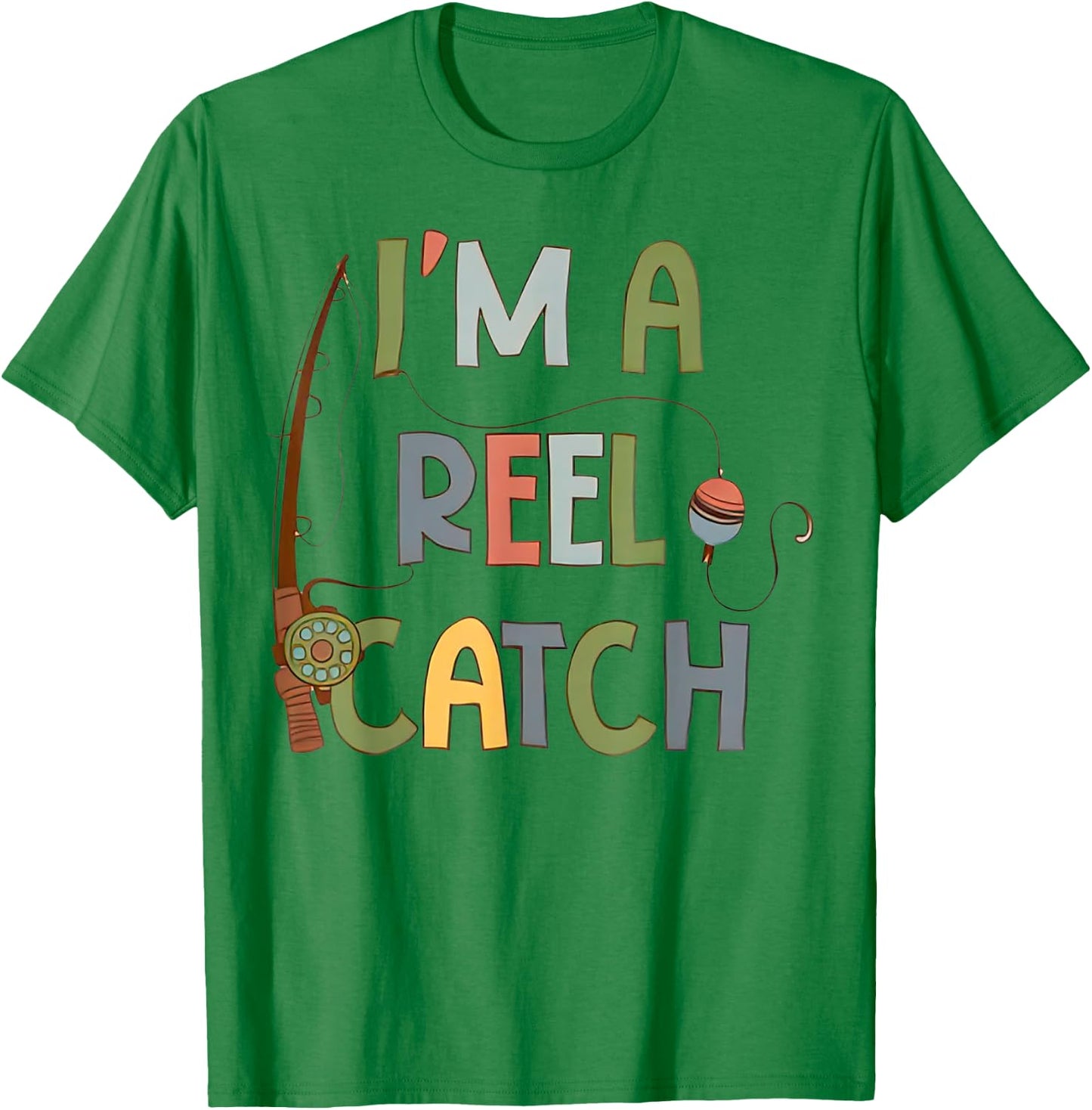 I'm A Reel Catch Romper Funny Fishing Dad T-Shirt - T-Shirt | Irish Green