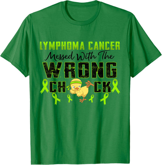 Lymphoma Cancer Messed With The Wrong Chick Warrior Survivor T-Shirt - T-Shirt | Irish Green