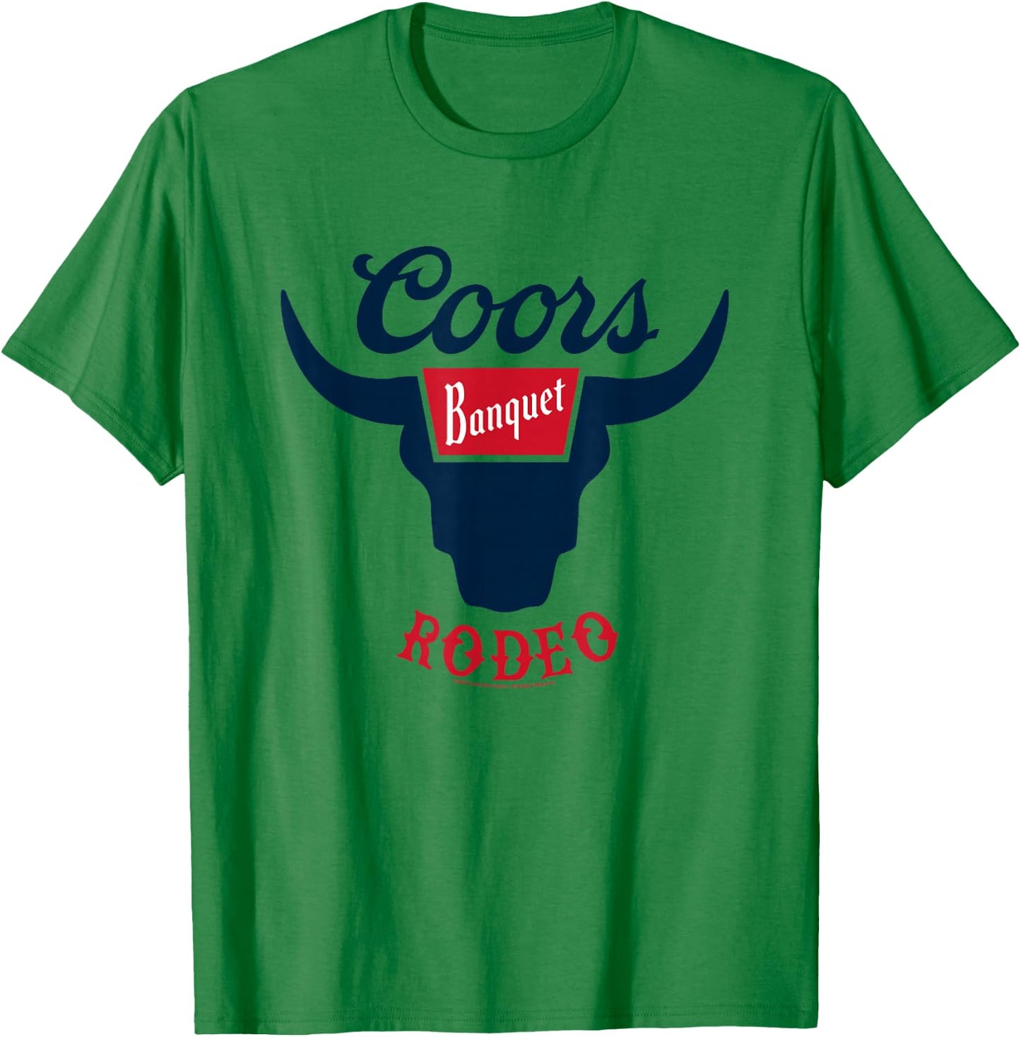 Coors Banquet Rodeo Bull Horns Classic Badge T-Shirt - T-Shirt | Irish Green
