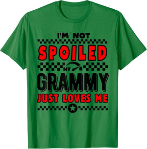 I'm Not Spoiled My Grammy Just Loves Me Team Kids Matching T-Shirt - T-Shirt | Irish Green
