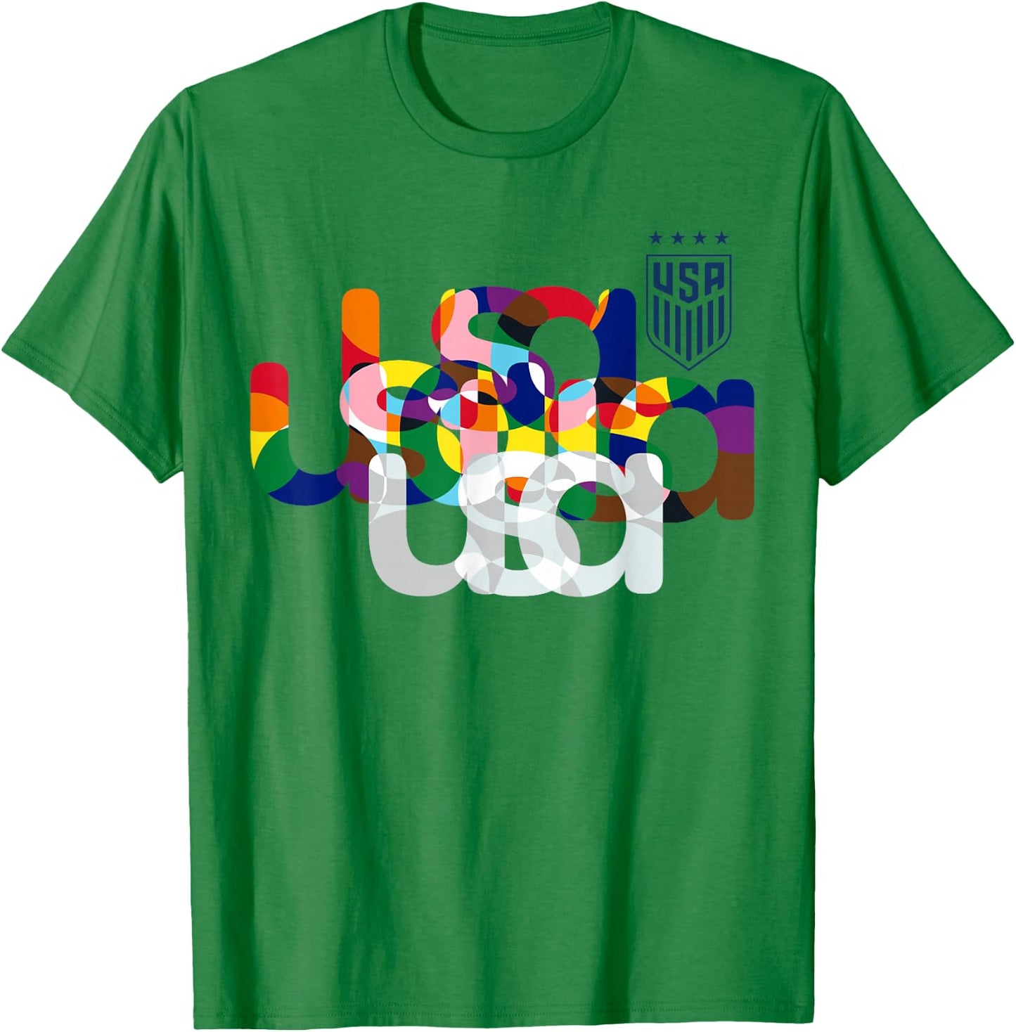 Officially Licensed U.S. Soccer USA Pride T-Shirt - T-Shirt | Irish Green