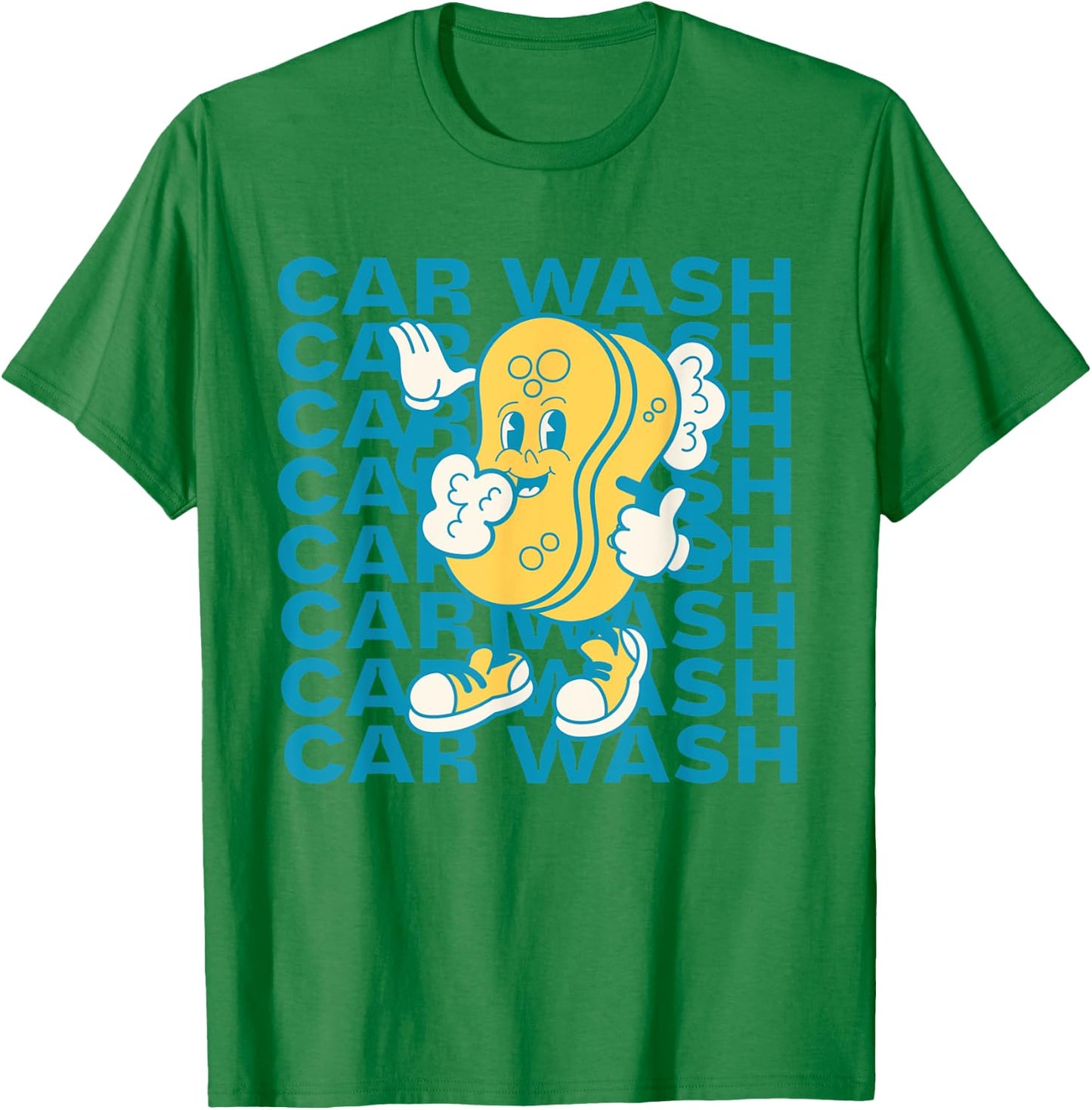 Car Wash Auto Detailing Sponge Carwash Accessory Graphic T-Shirt - T-Shirt | Irish Green