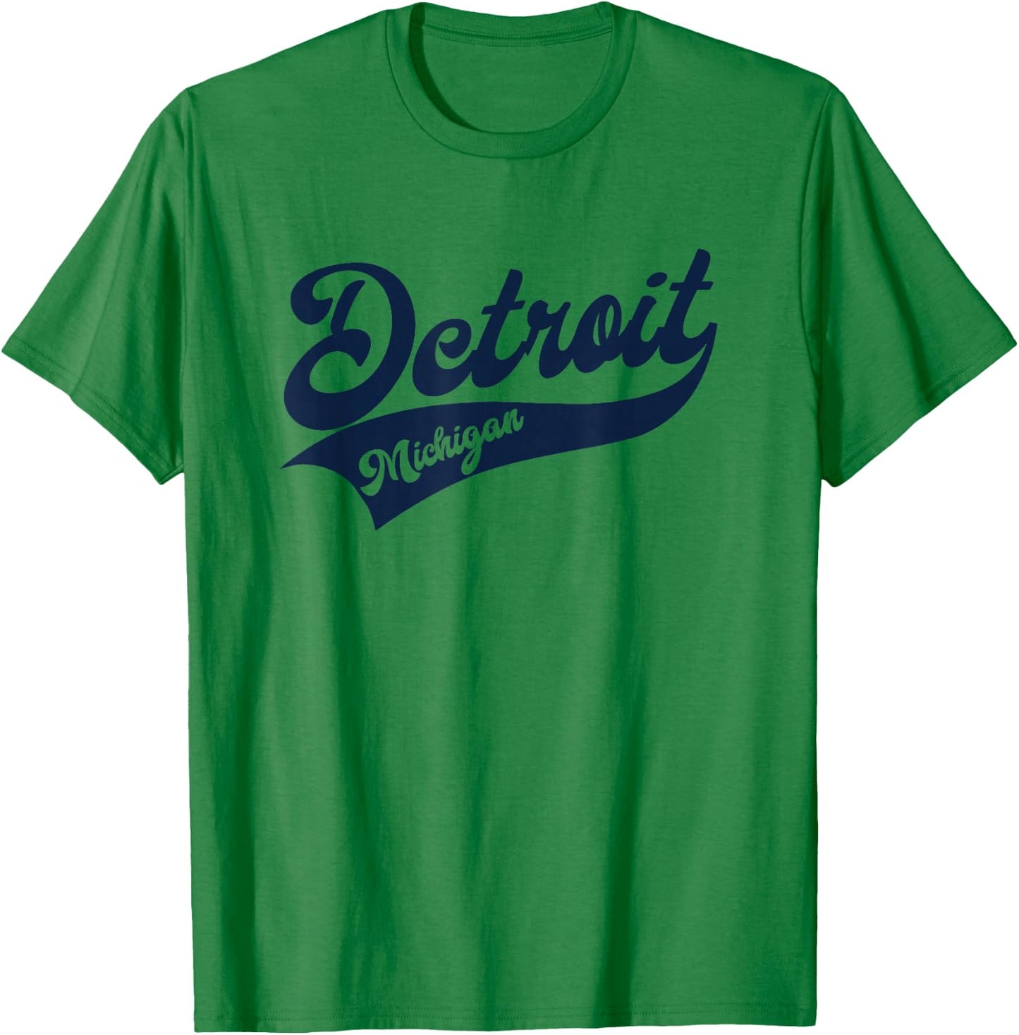 Detroit - Michigan Retro / Throwback Design - Classic T-Shirt - T-Shirt | Irish Green
