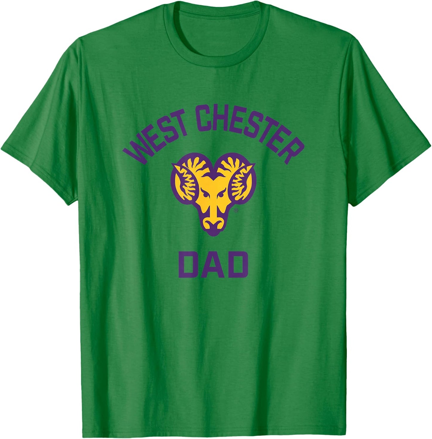 West Chester University Golden Rams Arched Dad T-Shirt - T-Shirt | Irish Green