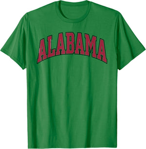 Alabama - Throwback Design T-Shirt - T-Shirt | Irish Green