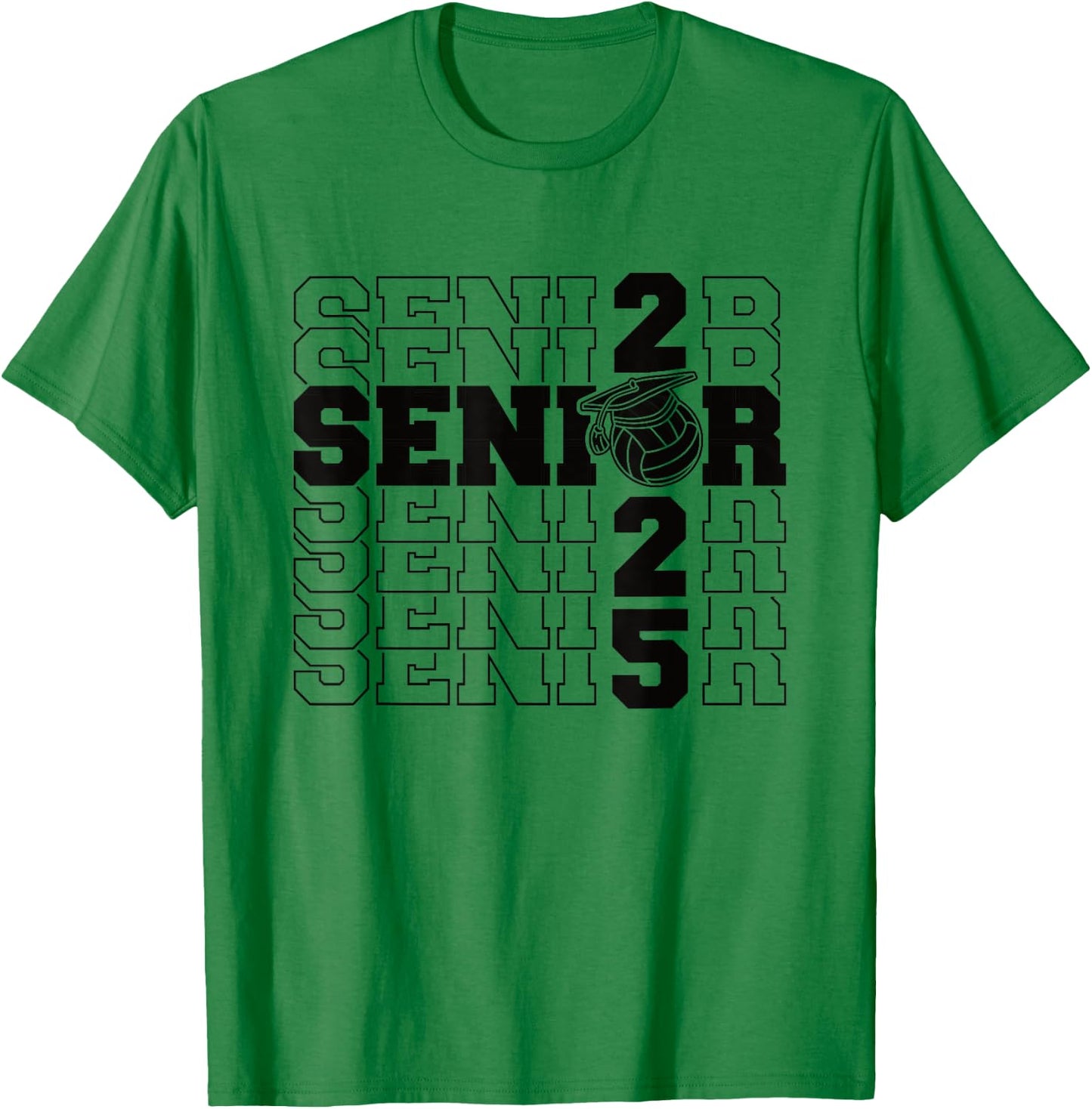 Class of 2025 Volleyball Senior Night T-Shirt - T-Shirt | Irish Green