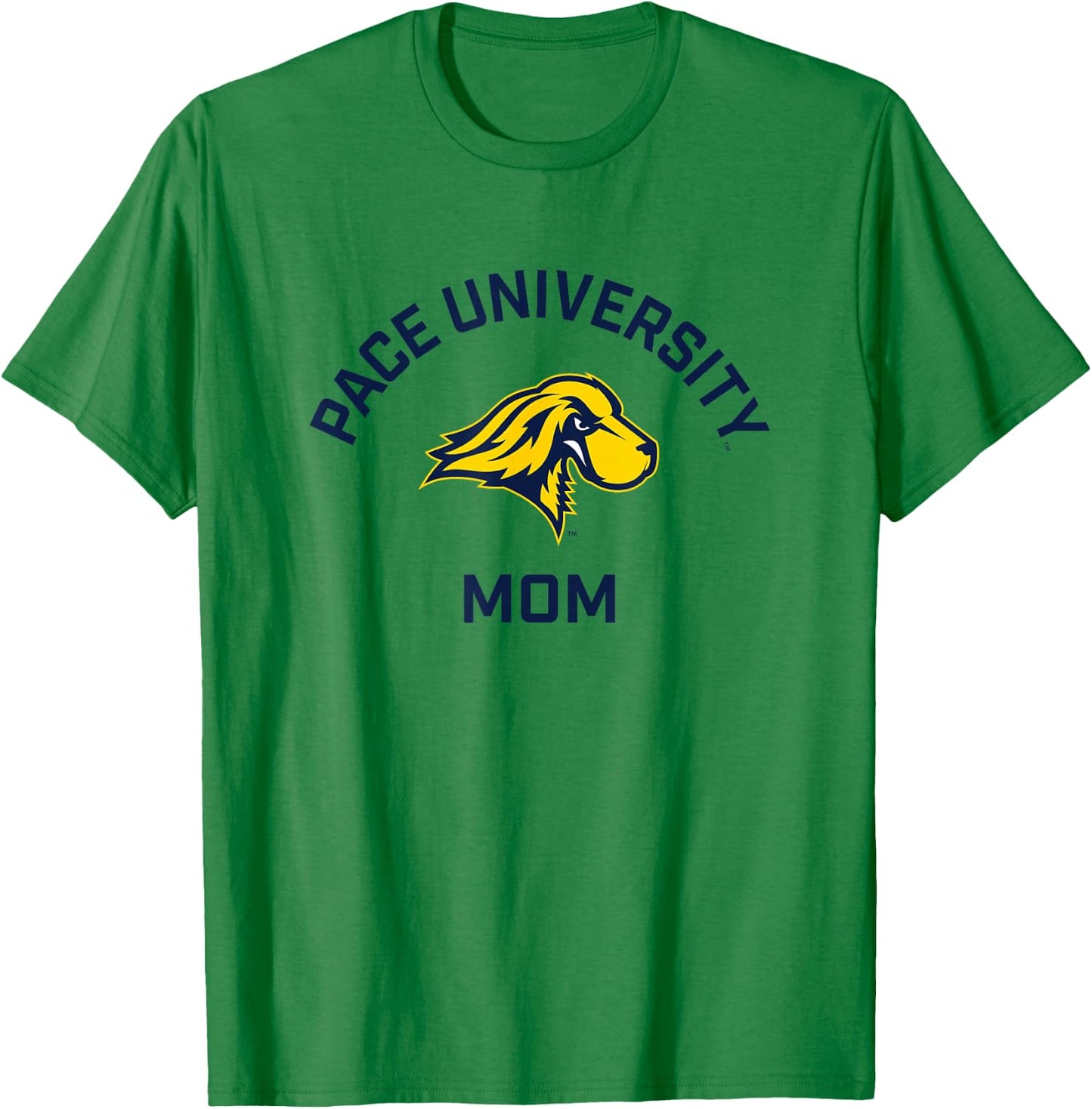 Pace University Setters Arched Mom T-Shirt - T-Shirt | Irish Green