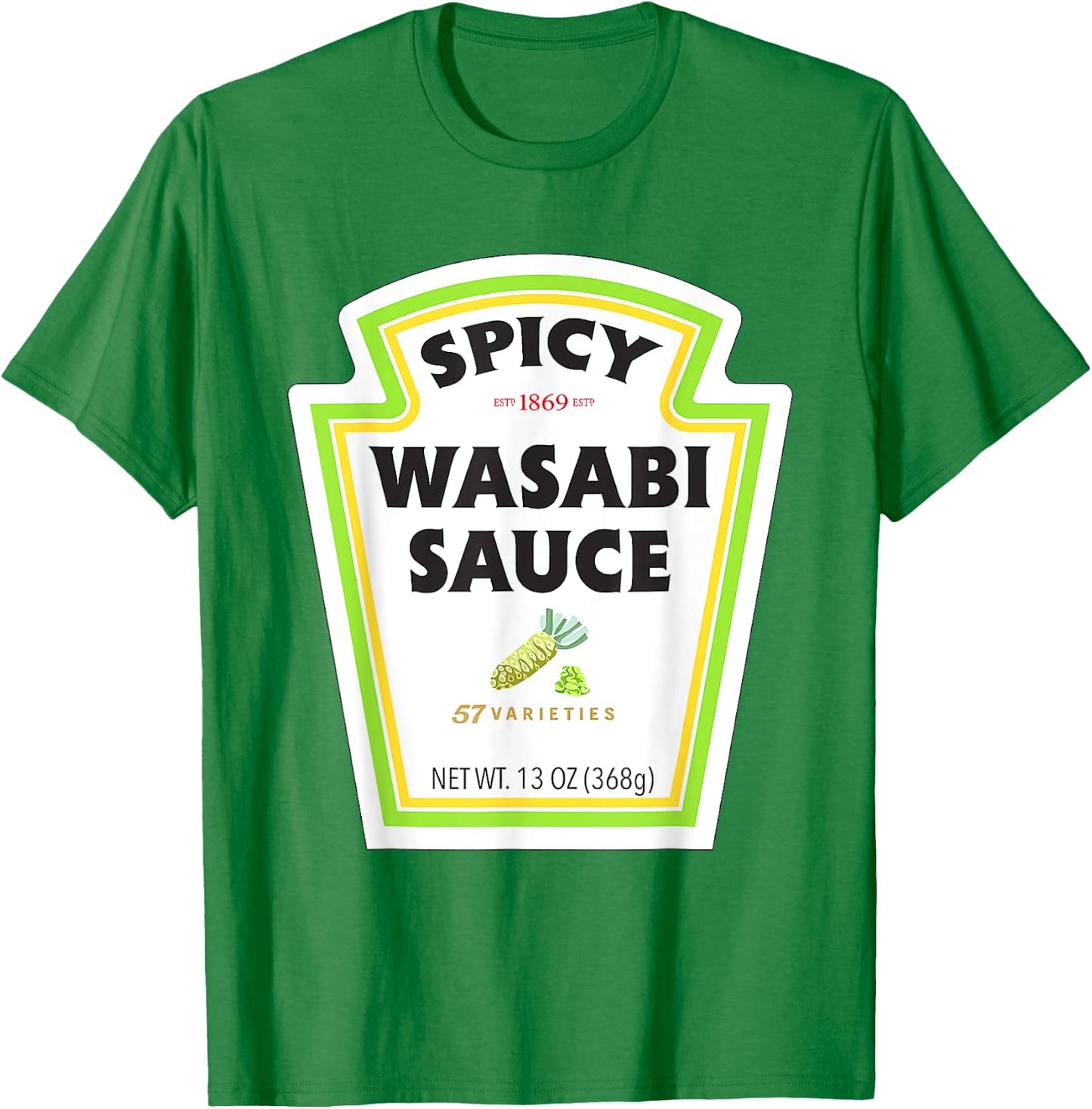 Spicy Wasabi Sauce Halloween Costume Matching Couples Group T-Shirt - T-Shirt | Irish Green