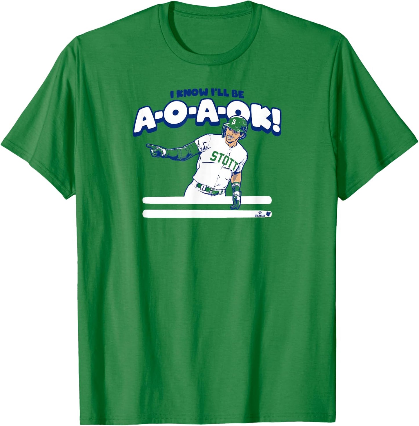 Bryson Stott - A-O-A-OK - Philadelphia Baseball T-Shirt - T-Shirt | Irish Green