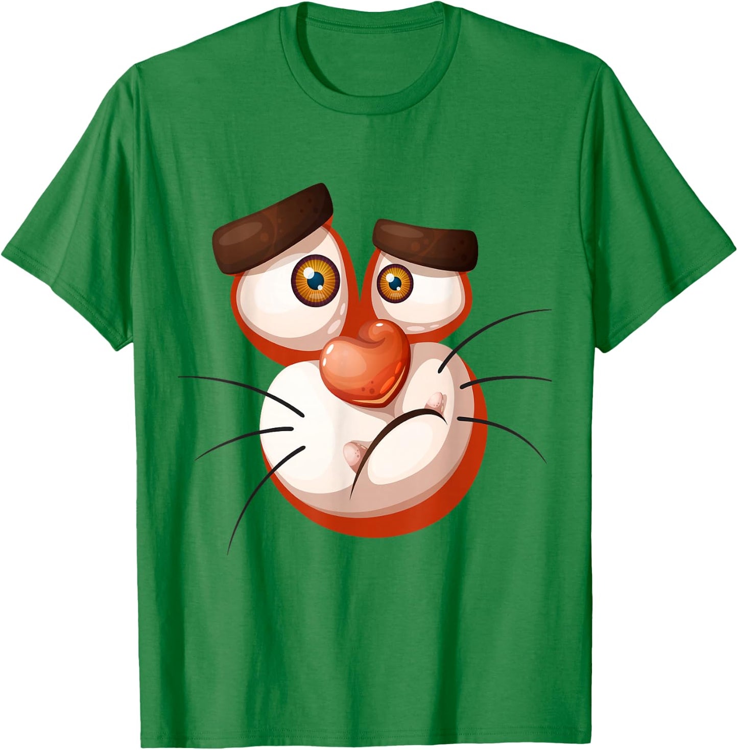 Tiger Halloween Costume Shirt Face Boys Girls Kids T-Shirt - T-Shirt | Irish Green
